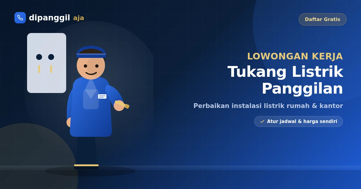 Lowongan Kerja Tukang Listrik Panggilan di Makassar