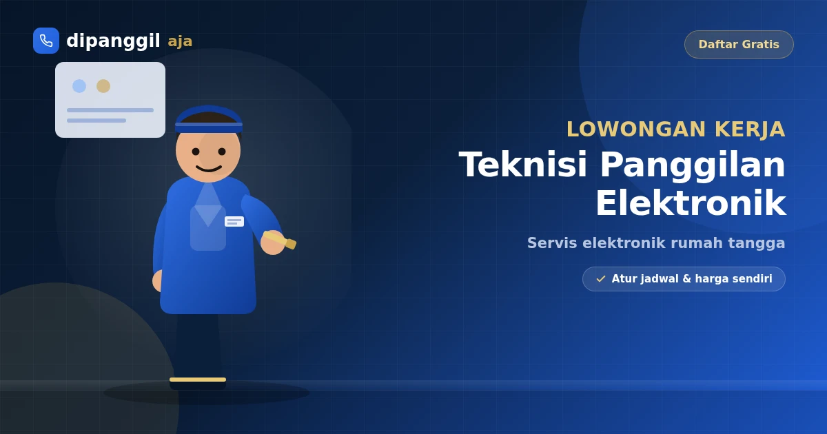 Lowongan Kerja Teknisi Panggilan Elektronik di Mataram