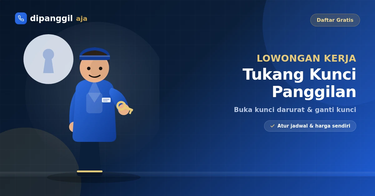 Lowongan Kerja Tukang Kunci Panggilan di Jayapura