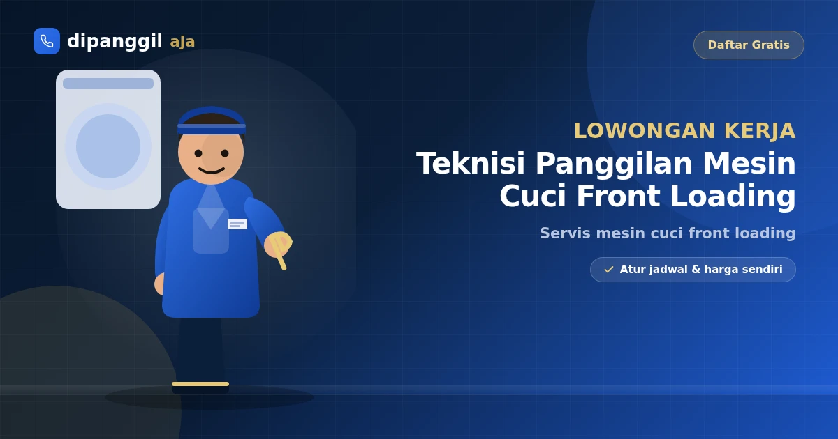 Lowongan Kerja Teknisi Panggilan Mesin Cuci Front Loading di Sofifi