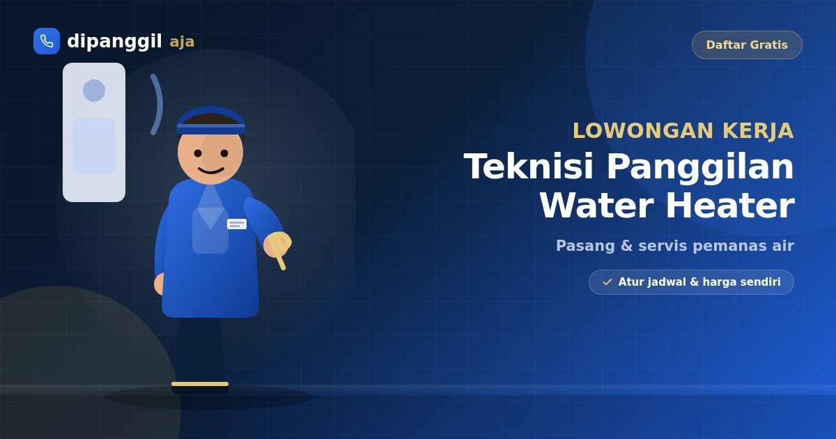 Lowongan Kerja Teknisi Panggilan Water Heater di Sofifi