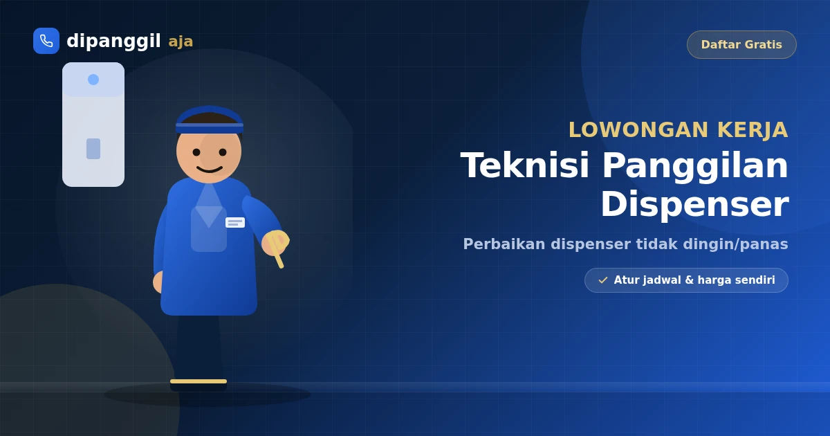 Lowongan Kerja Teknisi Panggilan Dispenser di Sofifi